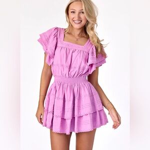 Cake for Dinner Boutique ruffled mini dress